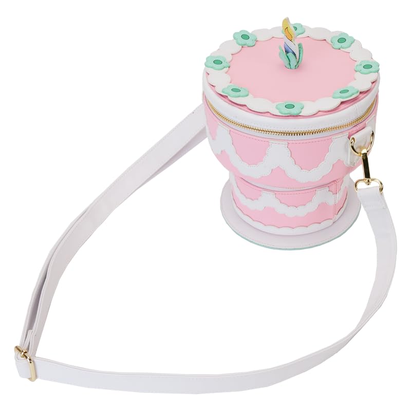 Loungefly Disney Alice in Wonderland Unbirthday Cake Figural Glow Crossbody Bag