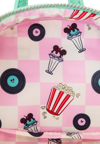 Loungefly Disney Mickey & Minnie Date Night Drive-In Lenticular Mini Backpack