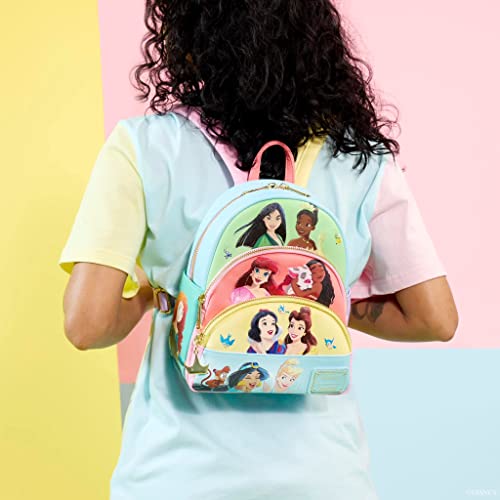 Loungefly Disney Princess Triple Pocket Mini Backpack