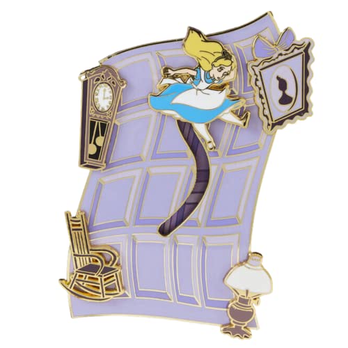Loungefly Disney Alice In Wonderland Falling Down The Rabbit Hole Pin 3" Collector Pin
