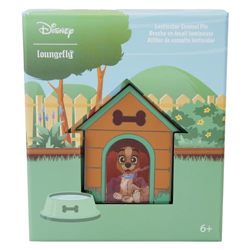 LOUNGEFLY DISNEY I HEART DISNEY DOGS TRIPLE LENTICULAR 3 INCH COLLECTOR BOX PIN