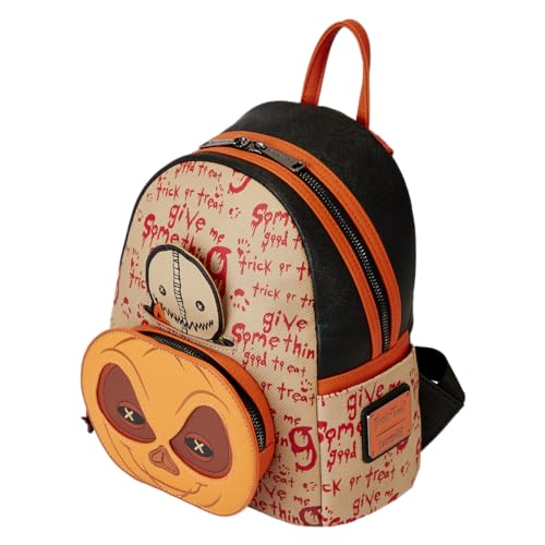 Loungefly Trick 'r Treat Sam Pumpkin Cosplay Mini Backpack | Halloween Backpacks