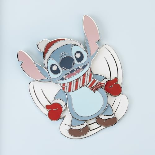 LOUNGEFLY DISNEY STITCH SNOW ANGEL 3 INCH PIN