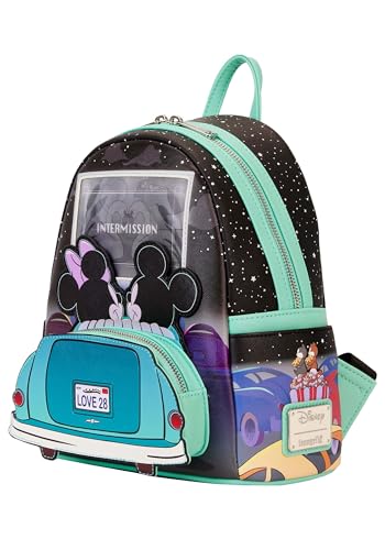 Loungefly Disney Mickey & Minnie Date Night Drive-In Lenticular Mini Backpack