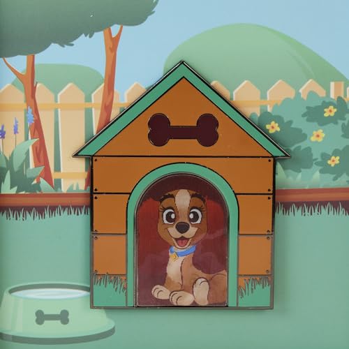 LOUNGEFLY DISNEY I HEART DISNEY DOGS TRIPLE LENTICULAR 3 INCH COLLECTOR BOX PIN