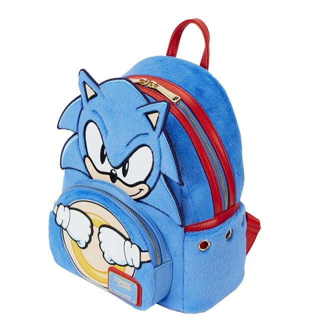 Loungefly Sonic the Hedgehog Plush Mini Backpack