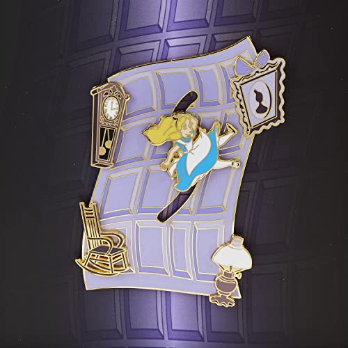 Loungefly Disney Alice In Wonderland Falling Down The Rabbit Hole Pin 3" Collector Pin