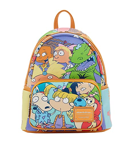 Loungefly Nickelodeon Nick 90s Color Block AOP Mini Backpack
