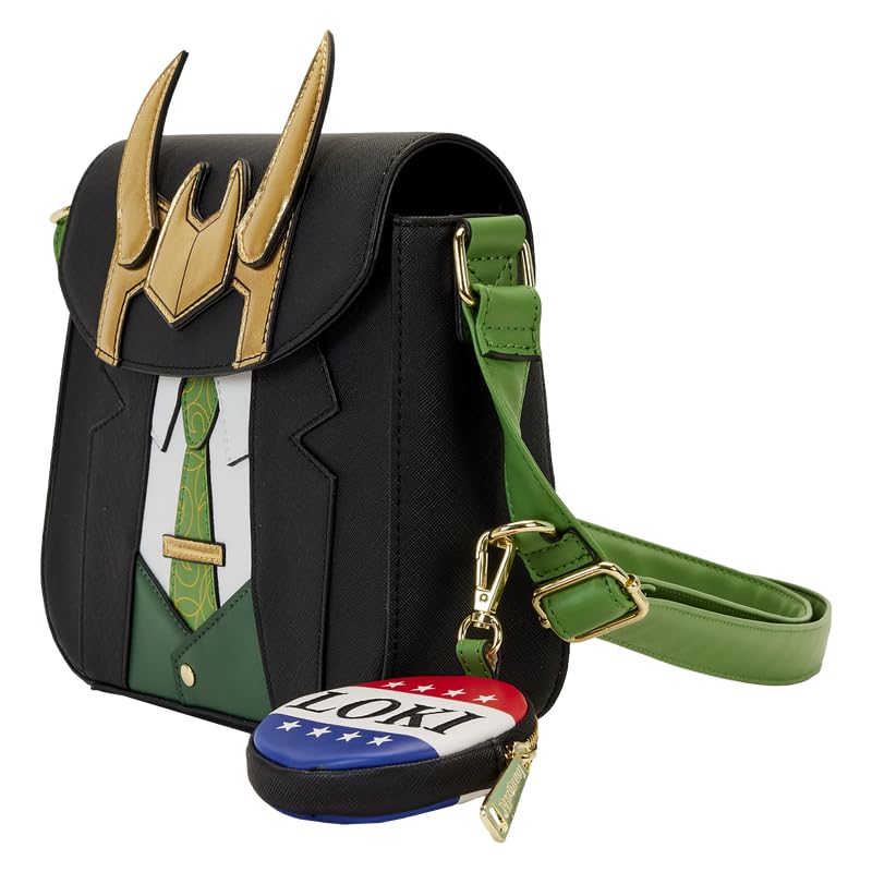 Loungefly Marvel Loki for President Crossbody Bag