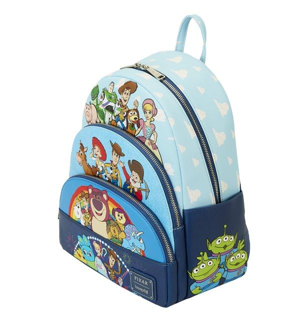 Loungefly Pixar Toy Story Movie Collab Triple Pocket Mini Backpack Bags