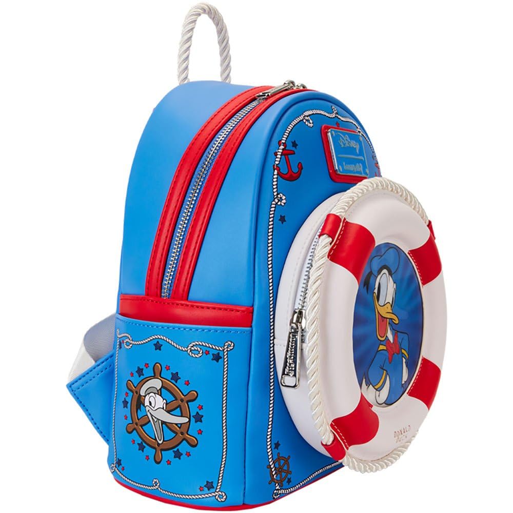 Loungefly Disney Donald Duck 90th Anniversary Lenticular Mini Backpack, Small