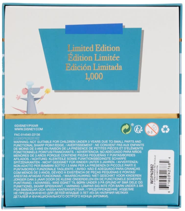 Loungefly Disney Ratatouille 15th Anniversary 3 inch Collector Pin