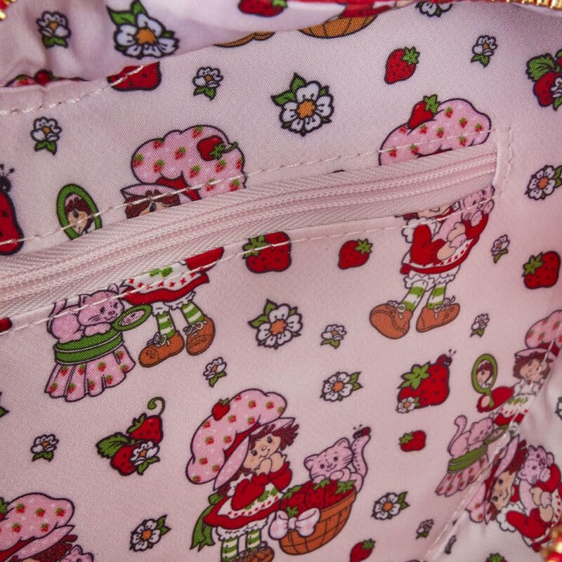Loungefly Strawberry Shortcake Heart Shaped Figural Crossbody Bag