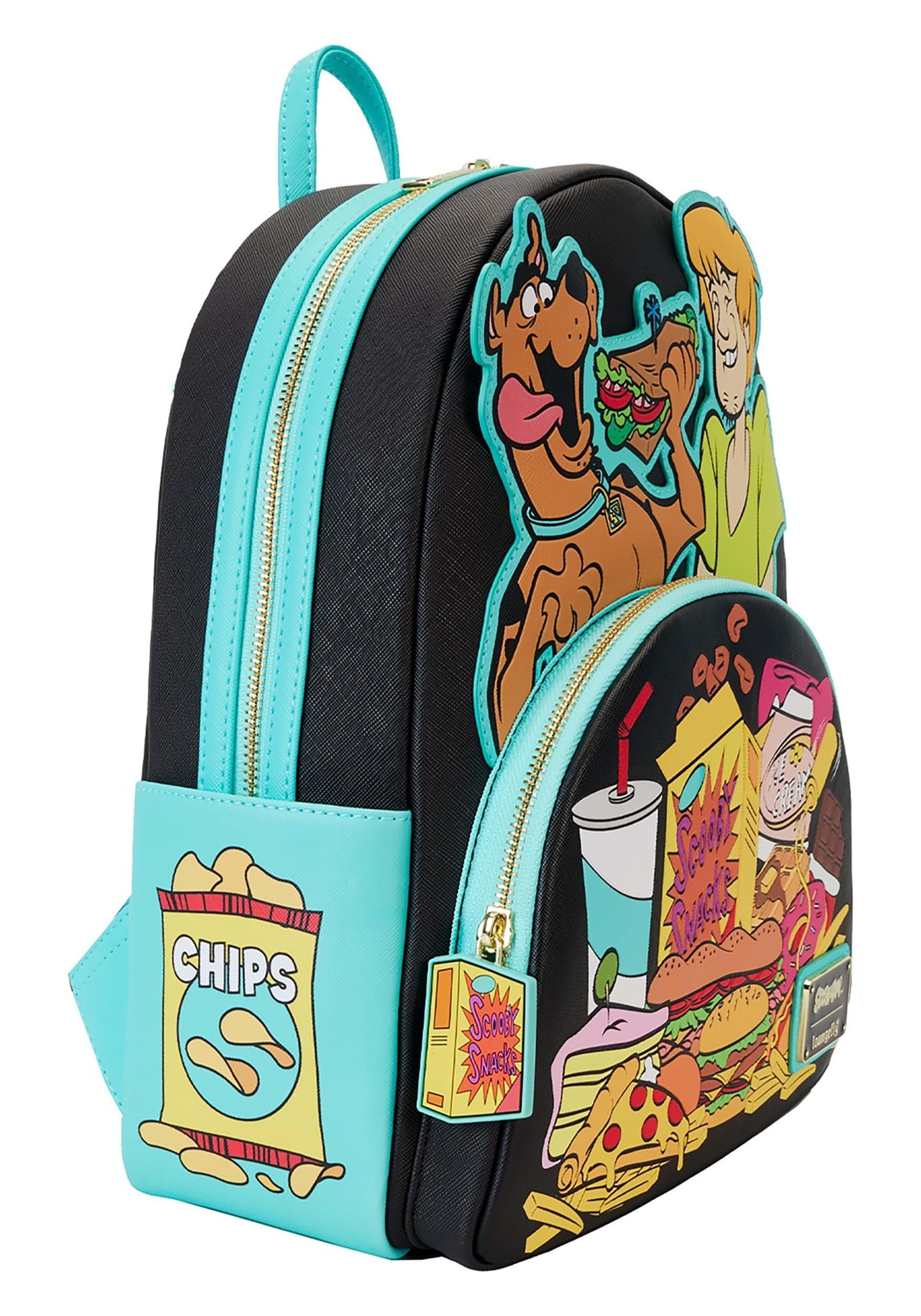 Loungefly Scooby Doo Munchies Womens Double Strap Shoulder Bag Purse