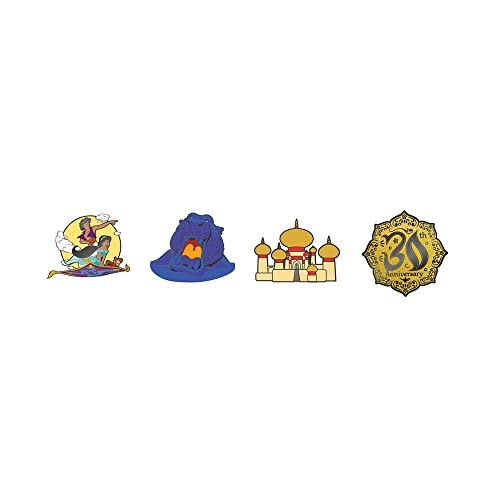 Loungefly Disney Aladdin 30th Anniversary 4pc Pin Set