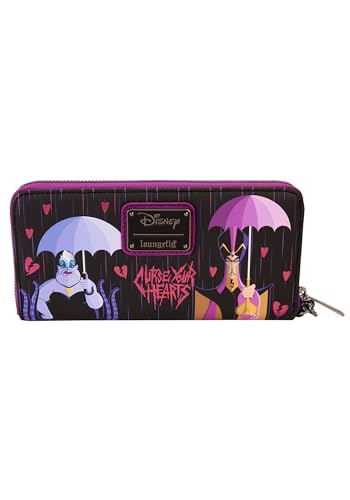Loungefly Disney Villains Curse Your Hearts Zip Around Wristlet Wallet | Disney Wallets