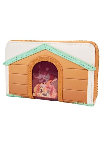 Loungefly I Heart Disney Dogs Doghouse Lenticular Zip Around Wallet | Disney Wallets