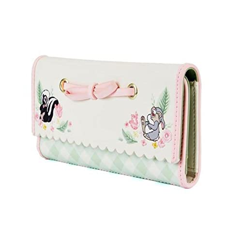 Loungefly Bambi Spring Time Gingham Tri-Fold Wallet