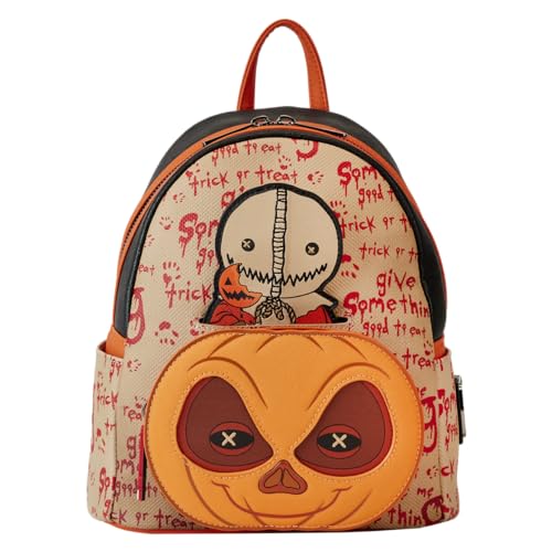 Loungefly Trick 'r Treat Sam Pumpkin Cosplay Mini Backpack | Halloween Backpacks