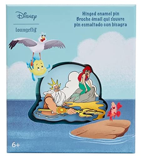 Loungefly Disney Little Mermaid Triton's Gift 3-Inch Collector Enamel Pin