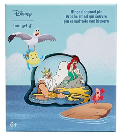 Loungefly Disney Little Mermaid Triton's Gift 3-Inch Collector Enamel Pin