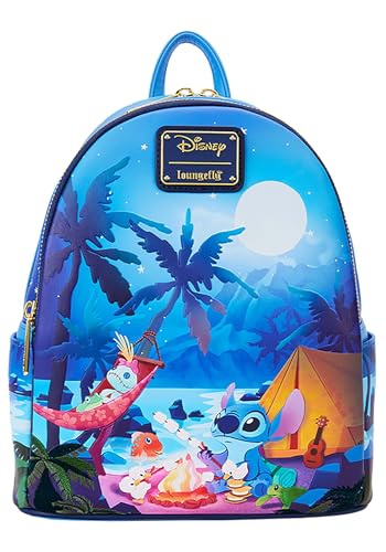 Loungefly Disney Stitch Camping Cuties Glow Mini Backpack | Lilo & Stitch Bags & Backpacks