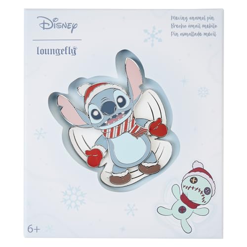 LOUNGEFLY DISNEY STITCH SNOW ANGEL 3 INCH PIN