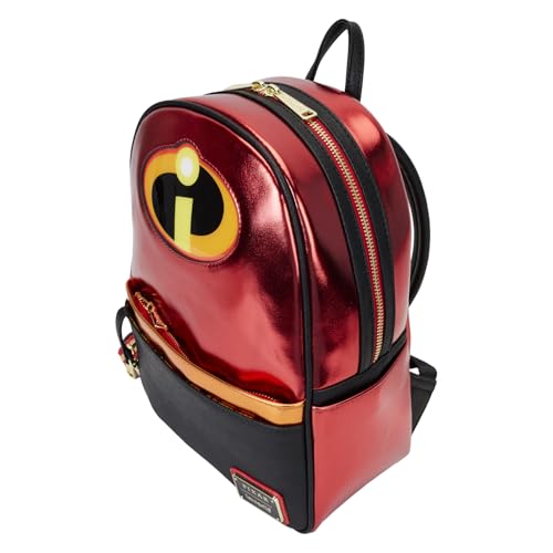 Loungefly The Incredibles 20th Anniversary Light Up Metallic Mini Backpack with Coin Bag