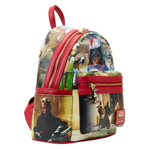 Loungefly Star Wars Scenes Phantom Menace Mini Backpack