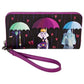 Loungefly Disney Villains Curse Your Hearts Zip Around Wristlet Wallet | Disney Wallets