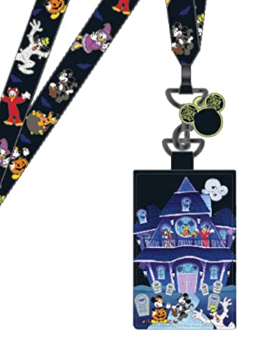 Loungefly Disney Mickey & Friends Halloween Lanyard w/Cardholder