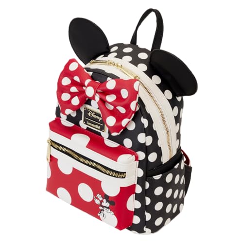 Loungefly Disney Minnie Mouse Rocks the Dots Double Strap Shoulder Bag