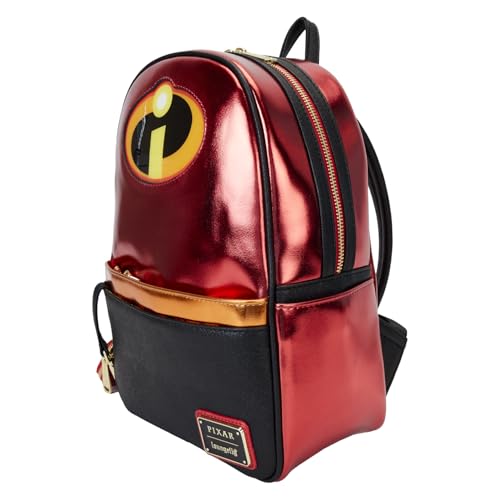 Loungefly The Incredibles 20th Anniversary Light Up Metallic Mini Backpack with Coin Bag
