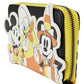 Loungefly Mickey and Friends Candy Corn Zip Around Wallet