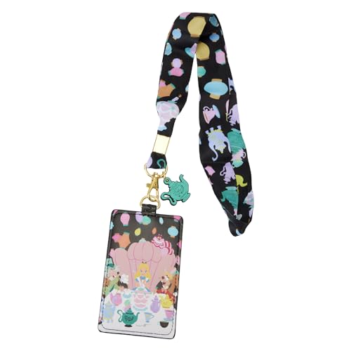 Loungefly DISNEY ALICE in WONDERLAND UNBIRTHDAY LANYARD with CARDHOLDER