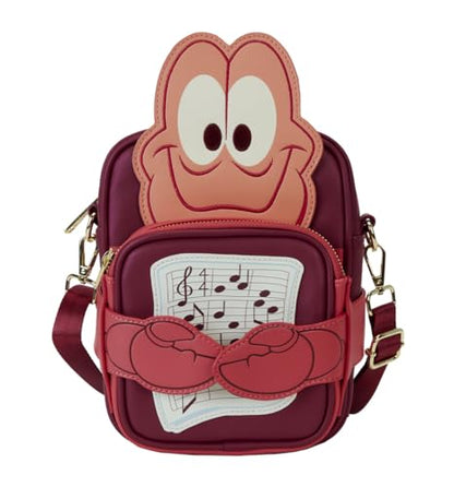 Loungefly Disney The Little Mermaid 35th Anniversary Sebastian Crossbody Bag