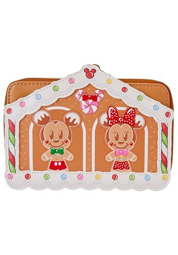 Loungefly Disney Mickey & Friends Gingerbread House Zip Wallet Disney