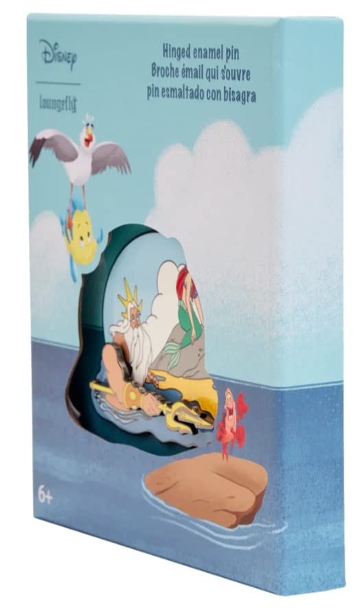 Loungefly Disney Little Mermaid Triton's Gift 3-Inch Collector Enamel Pin