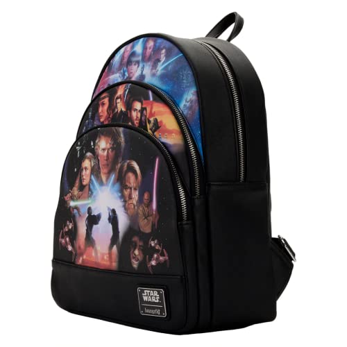 Loungefly Star Wars Trilogy 2 Triple Pocket Mini Backpack