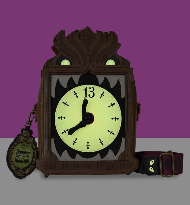 Loungefly Disney Haunted Mansion Clock Crossbody Bag