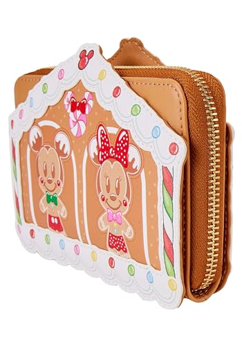 Loungefly Disney Mickey & Friends Gingerbread House Zip Wallet Disney