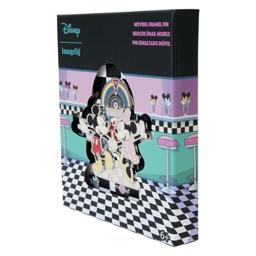 LOUNGEFLY DISNEY MINNIE and MICKEY DATE NIGHT JUKE BOX 3" COLLECTOR BOX PIN
