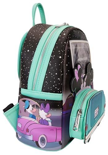 Loungefly Disney Mickey & Minnie Date Night Drive-In Lenticular Mini Backpack