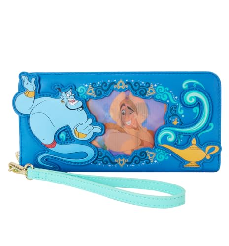 Loungefly Disney Aladdin Jasmine Lenticular Zip Around Wristlet Wallet