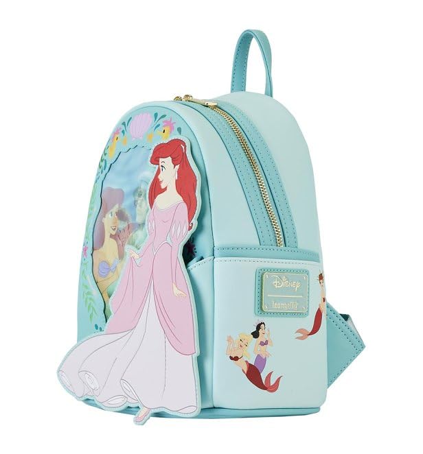 Loungefly Disney The Little Mermaid Ariel Princess Lenticular Mini Backpack