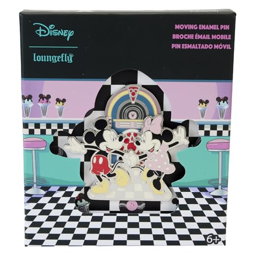 LOUNGEFLY DISNEY MINNIE and MICKEY DATE NIGHT JUKE BOX 3" COLLECTOR BOX PIN