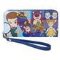Loungefly Pixar Toy Story Movie Collab Baddies Zip Around Wristlet Wallet