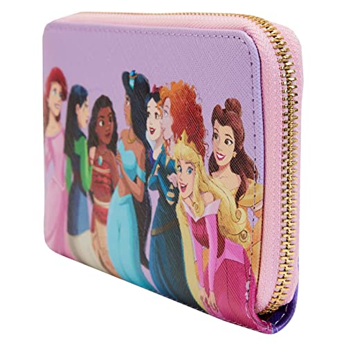 Loungefly Disney Princess Collage Zip Around Wallet