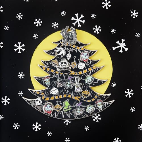 LOUNGEFLY DISNEY NBC GLOW IN THE DARK CHRISTMAS TREE 3 INCH PIN