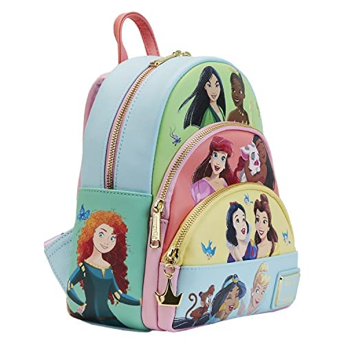 Loungefly Disney Princess Triple Pocket Mini Backpack